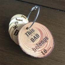 1/2/5/10Pcs Natural Pine Round Unfinished Wood Slices Circles With Tree Bark Log Discs DIY Crafts Wedding Party Painting - Multicolor - View 11