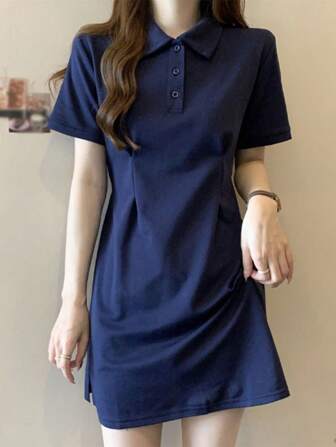 女式性感束腰中长连衣裙，夏季