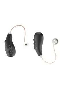 2pcs RIKYA Rechargeable Hearing Aid Headphones, USB Charging, Up To 36V, 30mAh Battery, Barrier-Free Communication. Skin/Black/White Is Available In Three Colors.