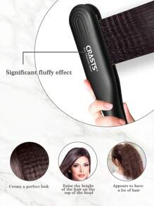 CRASTS Professional Hair Crimper Hair Straightener,Flat Iron,Hair Iron,Heatting Fast,LCD Dispaly,Quick Temperature Adjustment,Titanium Hard Plate,Home&Salon Use,Hair Care Gift - EU C Type Plug(220-240V) - View 7