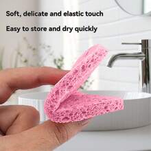 10/20/30/50 件心形压缩面部海绵，适用于美容师 - 100% 天然纤维专业水疗海绵，用于面部清洁、按摩、去角质、面膜、卸妆 - 彩色 - 查看 8