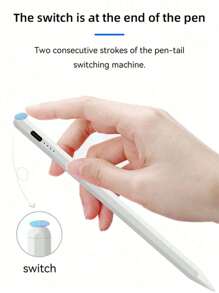 TranAKstic 1pc Touch Screen Stylus Pen, Compatible With IPad Pro/Air/Mini, Drawing Capacitive Pen For Apple Tablets Updated After 2018, Essential For Holidays, Summer, Travel - White - View 10