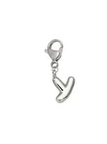 可爱泡泡银色字母吊坠项链挂饰 - 幸运吊坠，嘻哈风格可爱字母A-Z，闪亮合金包包背包挂饰 - 生日及特殊场合的完美礼物，钥匙扣包包背包汽车挂饰，送给女性和女孩的礼物，钱包和手提包配件，情人节礼物，教师节礼物，母亲节礼物 - 銀色 - 查看 19