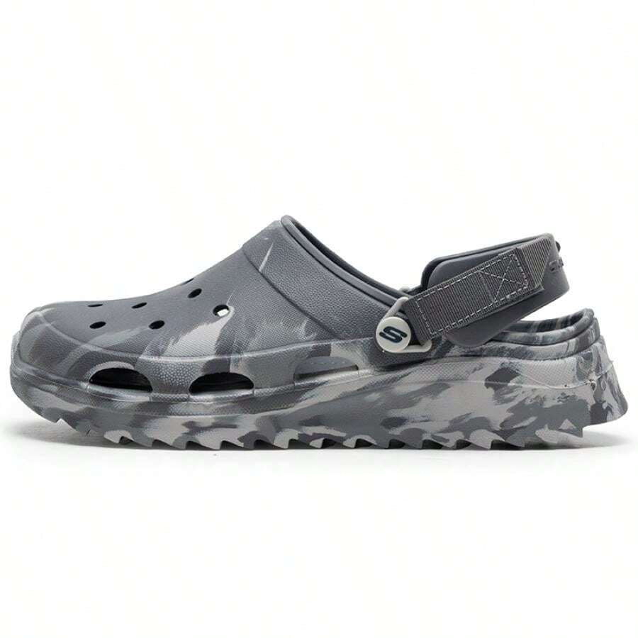 Skechers 男鞋拖鞋/涼鞋FOAMIES 男士輕盈休閒塑膠模鞋輕便舒適休閒鞋243312-CHAR - 炭灰色 - 查看 1