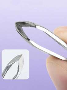 不锈钢去茧钳，迷你角质层钳修剪器，适用于修指甲修脚美容护理工具 - 銀色 - 查看 3