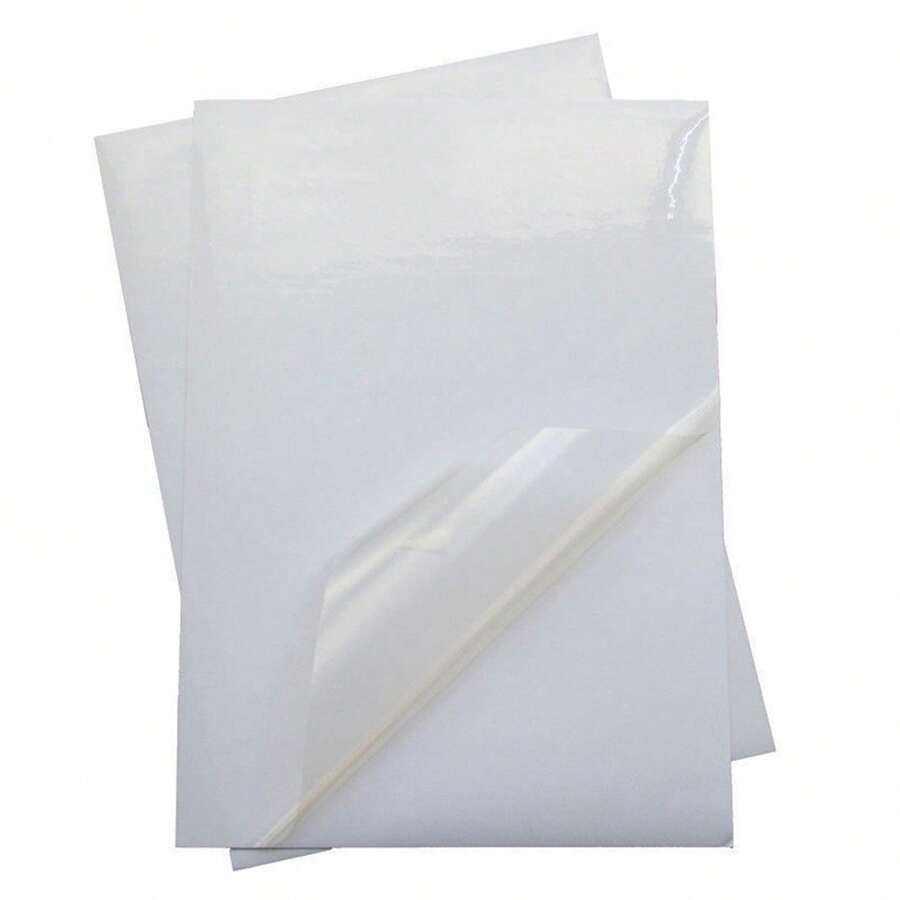 10Pcs Clear Sticker Paper Inkjet Printer Label Sheet Waterproof Quick-Drying