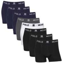 Kit 8 Polo Wear Original Adult Men's Premium Boxer Briefs - Multicolor VII - Ver 1