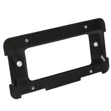 For BMW Black Rear License Plate Mount Frame Holder Bumper Bracket W/Screws