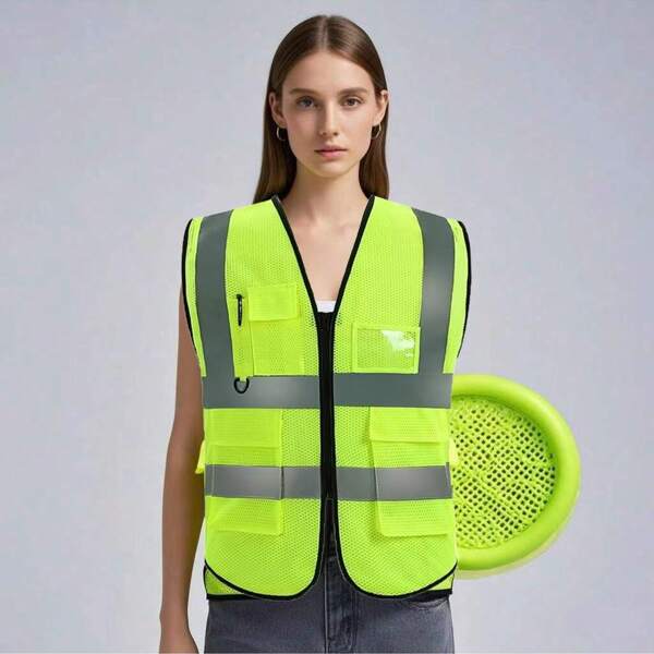 High Visibility Security Working Reflective Vest Personalized Construction Traffic Outdoor Cycling Wear For Men Woman