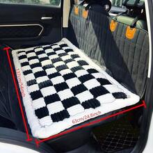 ZD-Accessories    Backseat Pet Bed, Truck Plaid Dog Bed Car Back, Deluxe Dog Covers, Non-Slip Travel Pet, Fit Backseat Extenders And Trucks SUVs (, 24.8x54 Inch)       Stuff - 黑白 - 查看 1