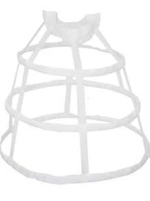 Solid Color Casual Mesh Hollow Fixed Skirt Insert - White - View 2