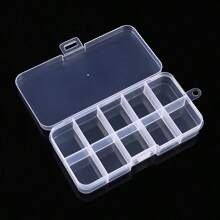 4pcs/5pcs Transparent Jewelry Organizer Boxes, Nail Polish Display Containers With Compartments To Prevent Scattered - Clear - View 3