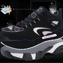 Zapatos deportivos para hombres, zapatos para correr antideslizantes de primavera, zapatillas casuales de suela blanda y ligera, con parte superior resistente al agua para viajes - Plateado - Ver 3