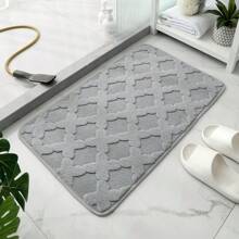 Faux Cashmere Bathroom Bedroom Toilet Door Mat Water Absorbing Anti-Slip Floor Mat For Home