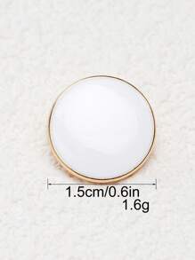 10 قطع/عبوة أزرار معدنية مدورة عالية الجودة بطلاء معدني مصقول بطريقة يدوية مرسومة، أزرار زخرفية متعددة الاستخدامات للقمصان والسترات والبدلات والفساتين والمعاطف والأحذية والقبعات والحقائب والأوشحة، إكسسوارات DIY