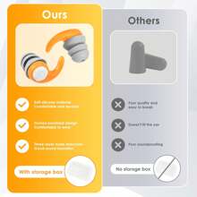 硅胶降噪游泳耳塞 防水隔音游泳耳塞 睡眠降噪耳塞