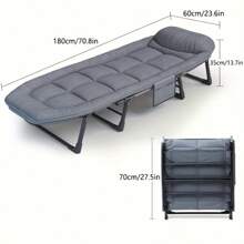 Portable Folding Camping Bed, Folding Single Sofa Bed - Adjustable Sofa Bed, Suitable For Camping And Travel, Comes With Soft Cushions And Pillows, Perfect For Holiday Gifts, Perfect For Outdoor Camping.
