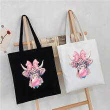 1pc/2pcs/3pcs/Pink Love Cow Clothing Patch Patch Cloth DIY A-Level Washable Adhesive Cloth Heat Transfer Printing Cloth Women's/Men's T-Shirt Bag Pillow Decoration Badge Label Baseball Hat Backpack, Etc. Available