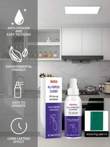 One Spray Is Clean! Multi-Purpose Stain Removal Spray, Kitchen1PCHeavy Oil, Dust And Rust All-Around Cleaning, Multi-Purpose Stain Removal Spray Kitchen Dust Stains Heavy Oil Cleaning And Rust Removal Spray - Multicolor - View 4