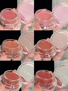 JUDYDOLL 4g Multi-Use Hydrating Essence Cream Blush, Suitable For Lips, Cheeks, And Face, Natural Dewy Finish, Great For Makeup, Parties, Dates, Weddings, Everyday Wear, Moisturizing, Not Drying - #N01 - 查看 2