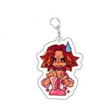 Llavero de juego de terror Chidas, llavero de Mouthwash Jimmy Curly Anya Sallyface, accesorio de bolso, joyería para fanáticos de los videojuegos, accesorios para automóvil, accesorio de bolso, llavero con letra escolar, gótico lindo, accesorios Y2k de Halloween, ideas de regalo del Día del Maestro, Navidad, accesorios de bolso, cordones con portaidentificaciones, accesorios de automóvil, encantos de bolso