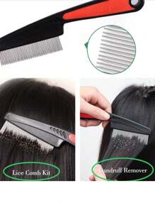 1 szt./2 szt. wielofunkcyjna szczotka do masażu i usuwania łupieżu, grzebień ze stali nierdzewnej o drobnych zębach, plastikowy grzebień detoksykujący, grzebień guzikowy, grzebień na wszy, do pielęgnacji skóry głowy, peeling, ulga w łupieżu i swędzeniu, uchwyt do masażu, zdrowa skóra głowy, narzędzie do pielęgnacji włosów, szczotka do masażu i usuwania łupieżu z tworzywa ABS (żywica ABS) w jednolitym kolorze, na każdą porę roku, zestaw do stylizacji włosów, zestaw narzędzi do włosów, przybory szkolne, akcesoria do włosów, narzędzia do stylizacji włosów