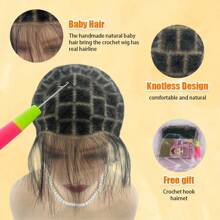 DWNSEN DIY Weaving Three Piece Set Double Full Lace Crochet Wig Caps With Natural Knots And Baby Hair Quick For Wig Making, Breathable HD Lace Braided Cap For Crochet Braids, Glueless Hair Net With Bangs Gift Crochet And Nylon Hairnet - 82 Sections - View 7