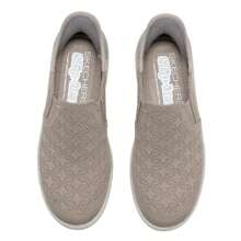 Skechers ACTIVE 系列緩衝透氣休閒鞋，日常旅行鞋，100426-BLK 女款走路鞋 - 灰褐色 - 查看 4