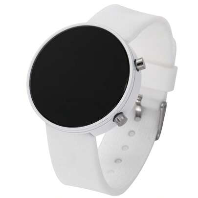 时尚圆形LED电子女士手表，母亲节送给母亲的最佳礼物