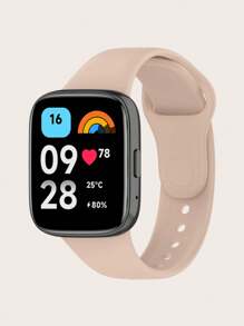 1 pieza Banda de reloj inteligente de silicona de estilo liso con liberación rápida compatible con Redmi Watch 3 Active