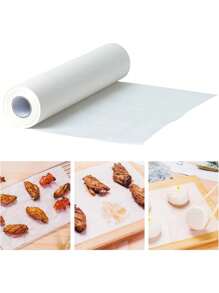 IMPORTEEK Papel Encerado Antiadherente Hornear Reposteria Alimentos 5m - Blanco - Ver 6