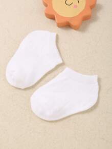 20双男女通用婴儿袜，适合婴幼儿 | 12双黑色、白色、灰色纯色低帮袜 | 柔软、弹力、透气，适合日常穿着 | 万圣节、感恩节、圣诞节送礼佳品 - 彩色 - 查看 4