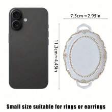 1pc Elegant Lace Jewelry Display Tray, Suitable For Photography Props, Still Life Arrangement, Decorative Storage, Photography Backdrops Summer Storage Organizer Gift Back To School