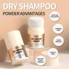 1 件/3 件男女通用丰盈发粉，天然植物配方干发洗发粉 - 控油，无需清洗，打造蓬松秀发，去除油脂，以及头发蓬松粉