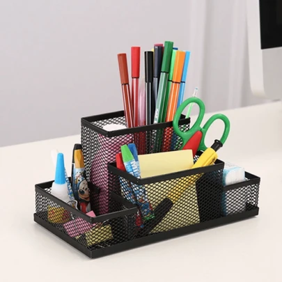 PORTA CANETA PORTA OBJETO ORGANIZADOR PARA MESA DE METAL ARAMADO