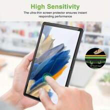 2 片钢化玻璃膜兼容 Galaxy Tab S9/S8/S9/S10 Ultra/A9/A10/型号 MatePad Pro 11/SE/M5/T5/ Tab P11/P12/M7/M9/M10/M11/Yogo Tab 11/K10 /Redmi Pad 2 /Honor Pad 10 平板系列保护膜易于安装、高清透明、无气泡、防刮 - 2Pcs - 查看 2