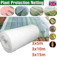 5-15M Insect Netting Mesh Garden Netting Fine Mesh Butterfly Garden Netting For Vegetables Plants Fruits Flowers Crops Greenhouse Row Covers Raised Bed Barrier Screen Birds Protection Netting - White - View 1