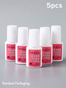 7g 超强粘性指甲胶，带刷子，快干凝胶粘合剂，适用于假指甲、丙烯酸指甲、按压指甲和装饰性假指甲，持久粘合涂抹器，非常适合迷你水钻美甲装饰