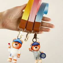 1pc Wristlet Keychain For Women And Men Key Chain Holder Wrist Lanyard For Keys. Printed Wrist Lanyard For Keys Cute Wrist Strap Lanyard Key Chain Holders Wristband Key Chain Key Wrist Straps Key Lanyard - Multicolor - View 8