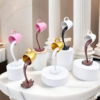 1pc 3D Floating Coffee Cup Decoration Gift For Mother's Day, Father's Day, Graduation Ceremony, Excellent Creative Present