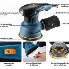 Lijadora Roto Orbital 6 Variaciones De Velocidad 650w 6lija2 - Azul - Ver 7