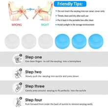 12只/6只/2只装可重复使用硅胶耳塞,防水降噪,适用于睡眠、游泳、音乐会、旅行、射击、打鼾、飞机、音乐家、摩托车、工作、返校季等场合,男女皆宜。 - 彩色 - 查看 6