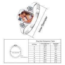 1pc Customized Photo Ring, Personalized Ring For Women, Suitable For Everyday And Party Wear, Valentine's Day, Birthday, Holiday, Mother's Day Gift