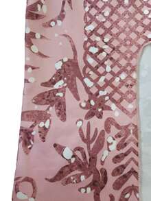 Vestido de fiesta con abertura alta, inserto de malla y estampado para mujer, para eventos formales, vestido de boda, novia