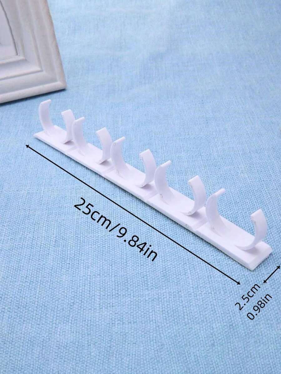 1pc-4pcs Spice Jar Wall Mount Rack, Modern Minimalist White Hanging Spice Bottle Storage Organizer For Kitchen