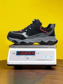 1 paire de chaussures de sécurité pour hommes avec embout en acier, chaussures de travail pour femmes, chaussures de sécurité pour hommes avec embout en acier, chaussures de sécurité pour femmes, chaussures de travail pour hommes avec semelle coussinée anti-perforation et anti-écrasement, respirantes, pour l'été, avec tige en maille premium, chaussures de sécurité noires pour la construction, la randonnée, le travail extérieur, confortables, cadeau parfait, semelle en EVA légère, bottes de travail