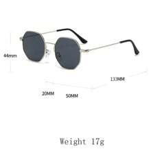 1PC Men Metal Geometric Modern Simple Style Fashion Glasses For Holiday Gift Tropical Beach Vacay Street-Photography Accessories For Summer Beach Vacation,Outdoor,Travel - Light Grey - View 4