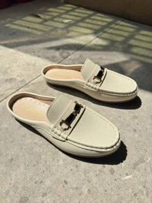 Women's Buckle Strap Flat Sandals, Versatile, Comfortable Beach Shoes, Casual Vacation Style, Fashionable Minimalist Leisure Shoes For Daily Wear