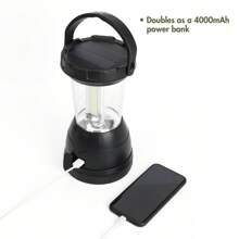 Triplex LED 800 Lumens Survival Lantern' Rechargeable' Solar' And Crank