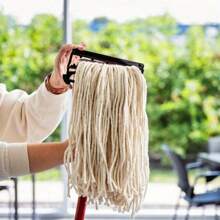 Basic All-Purpose Wet Mop Head Refill, Cut End, Cotton And Polyester Blend Clip-On Attached - 1 - View 4